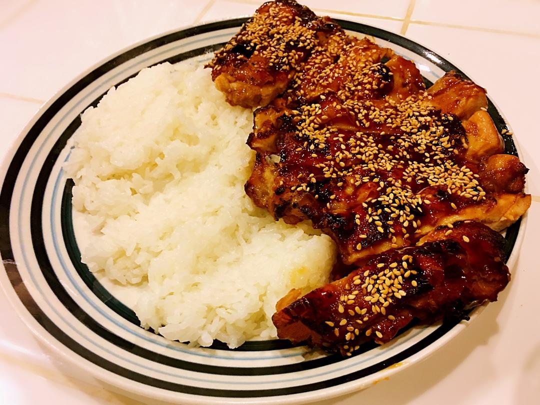 照烧鸡腿饭