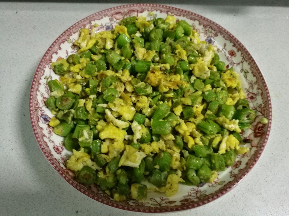 豆角炒鸡蛋