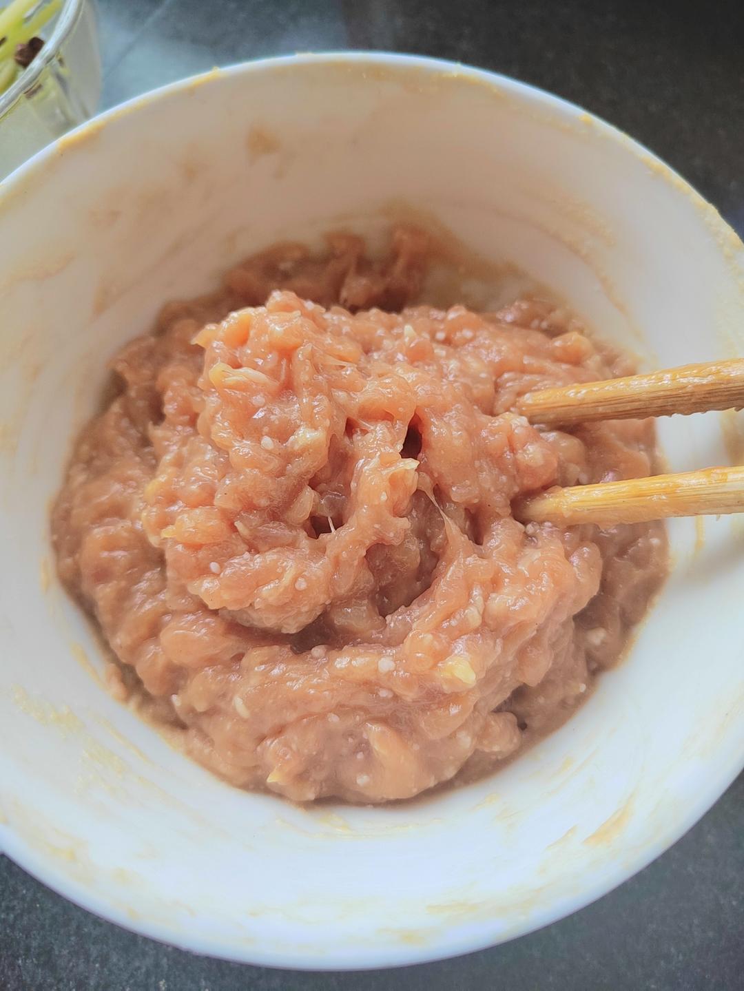 肉不柴的馄饨馅