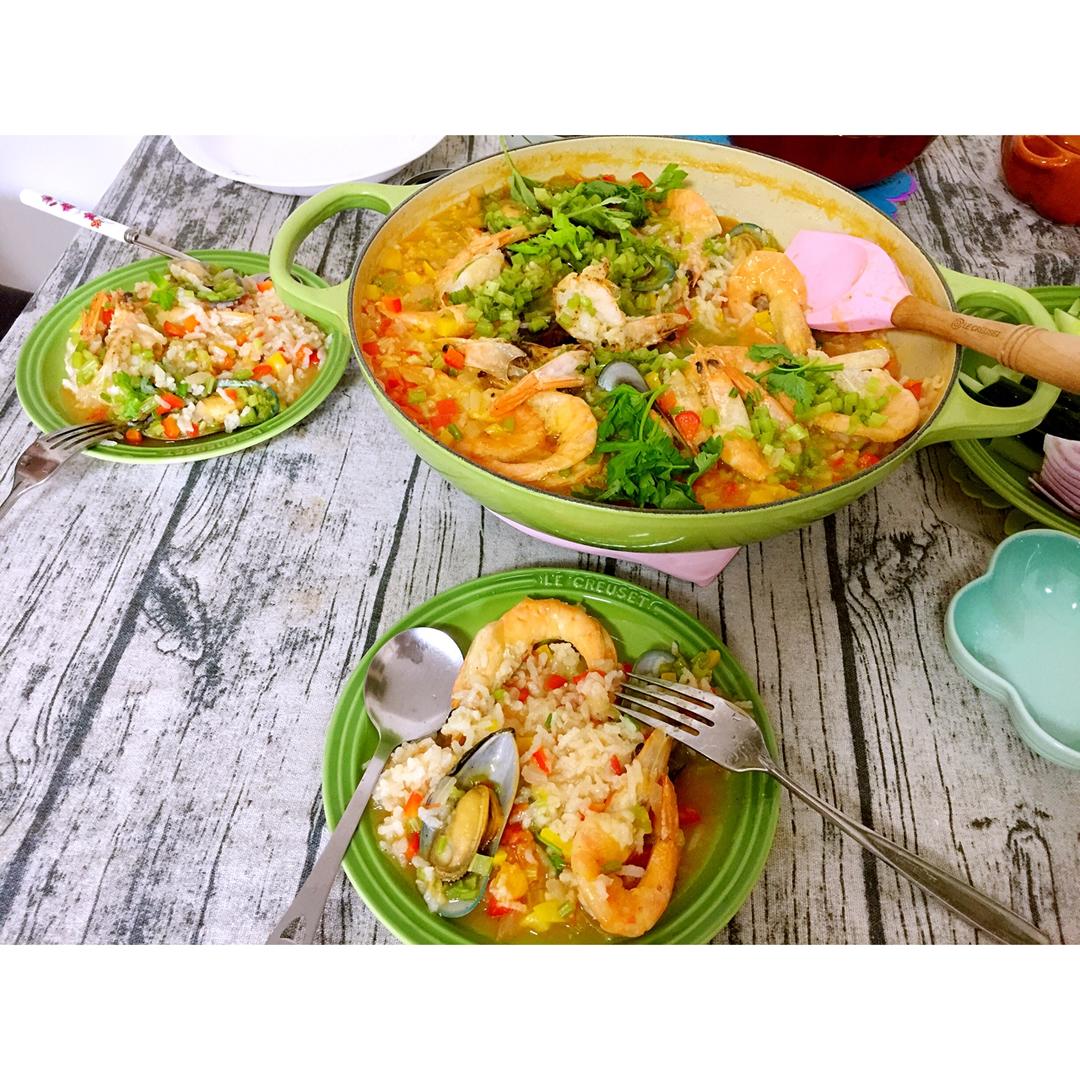海鲜饭（铸铁海鲜锅版）
