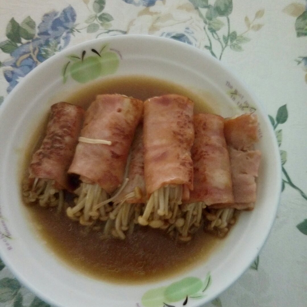 金针菇培根卷