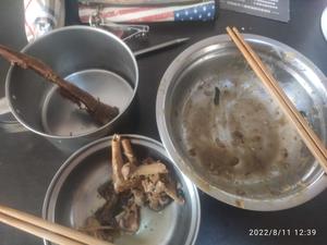 鸡汤菠菜刀削面配烟熏猪肋排的做法 步骤7