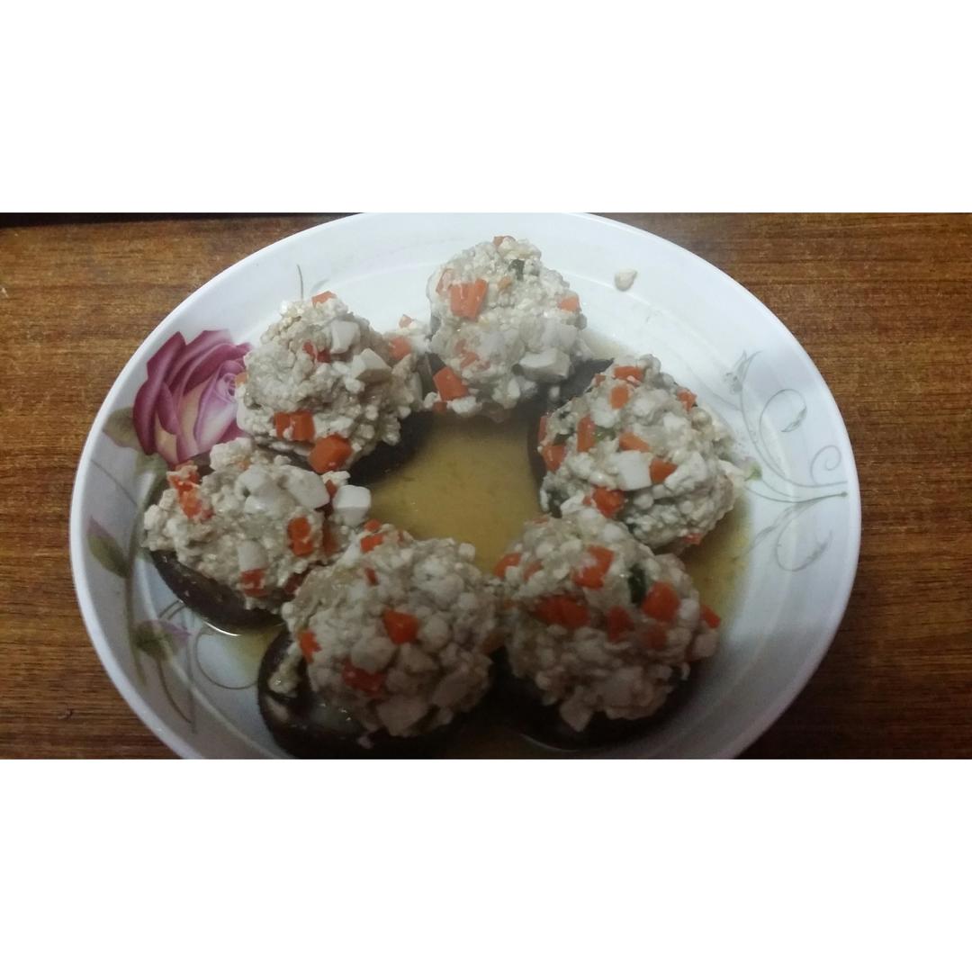 豆腐肉末酿香菇