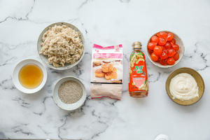 金沙肉松月饼——刀唛花生油&美玫牌月饼粉的做法 步骤1
