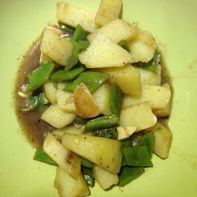 家常刀豆炒土豆