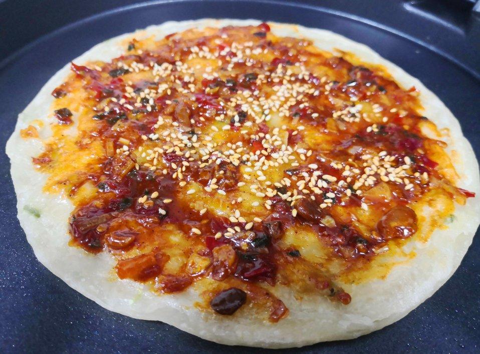 5⃣️分钟快手早餐，不用揉面❗️❗️秒杀路边摊酱香饼😋
