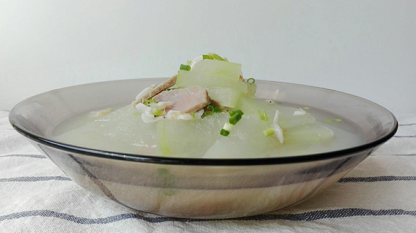咸肉虾米冬瓜汤的做法