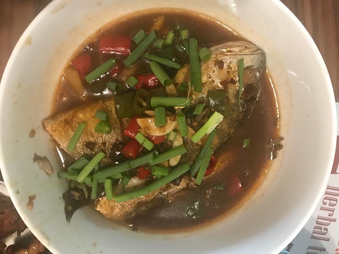 豆豉烧黄鱼
