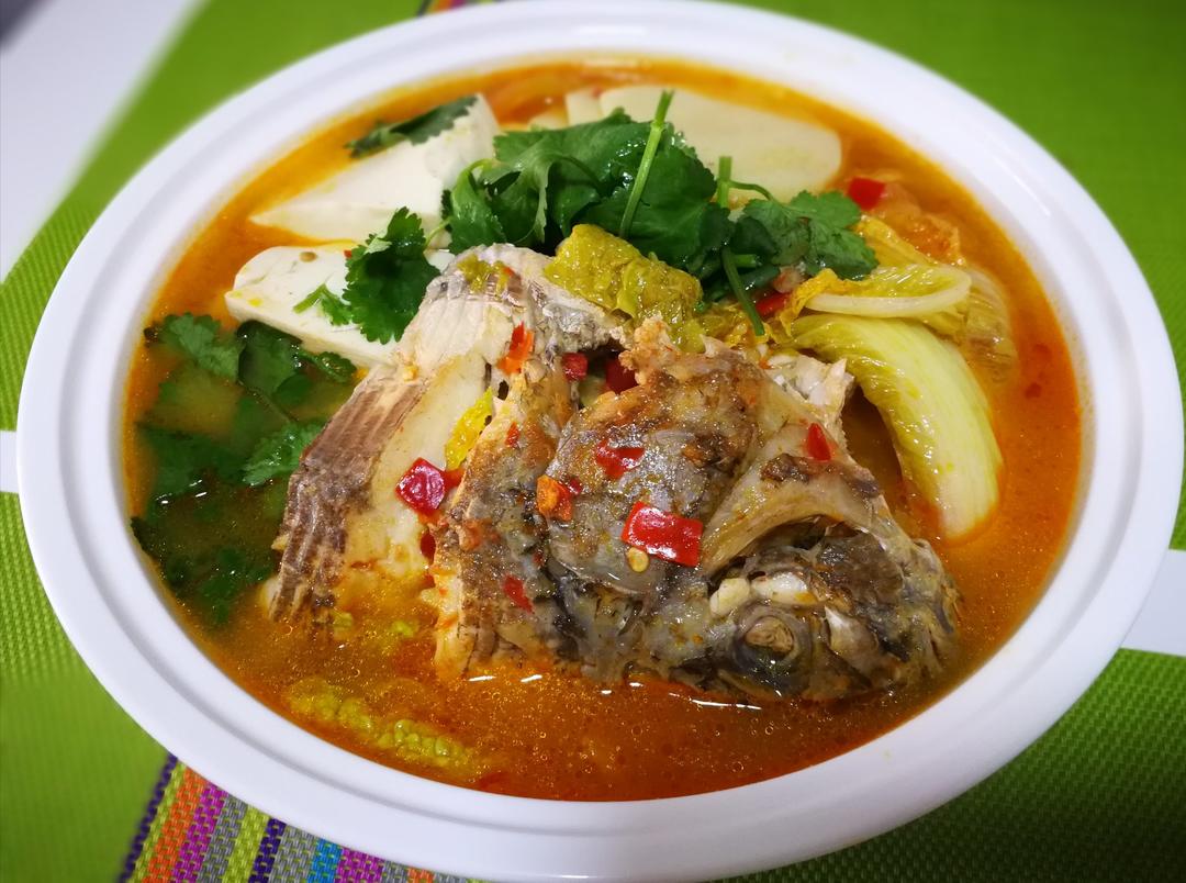 mln0907做的酸木瓜炖鱼