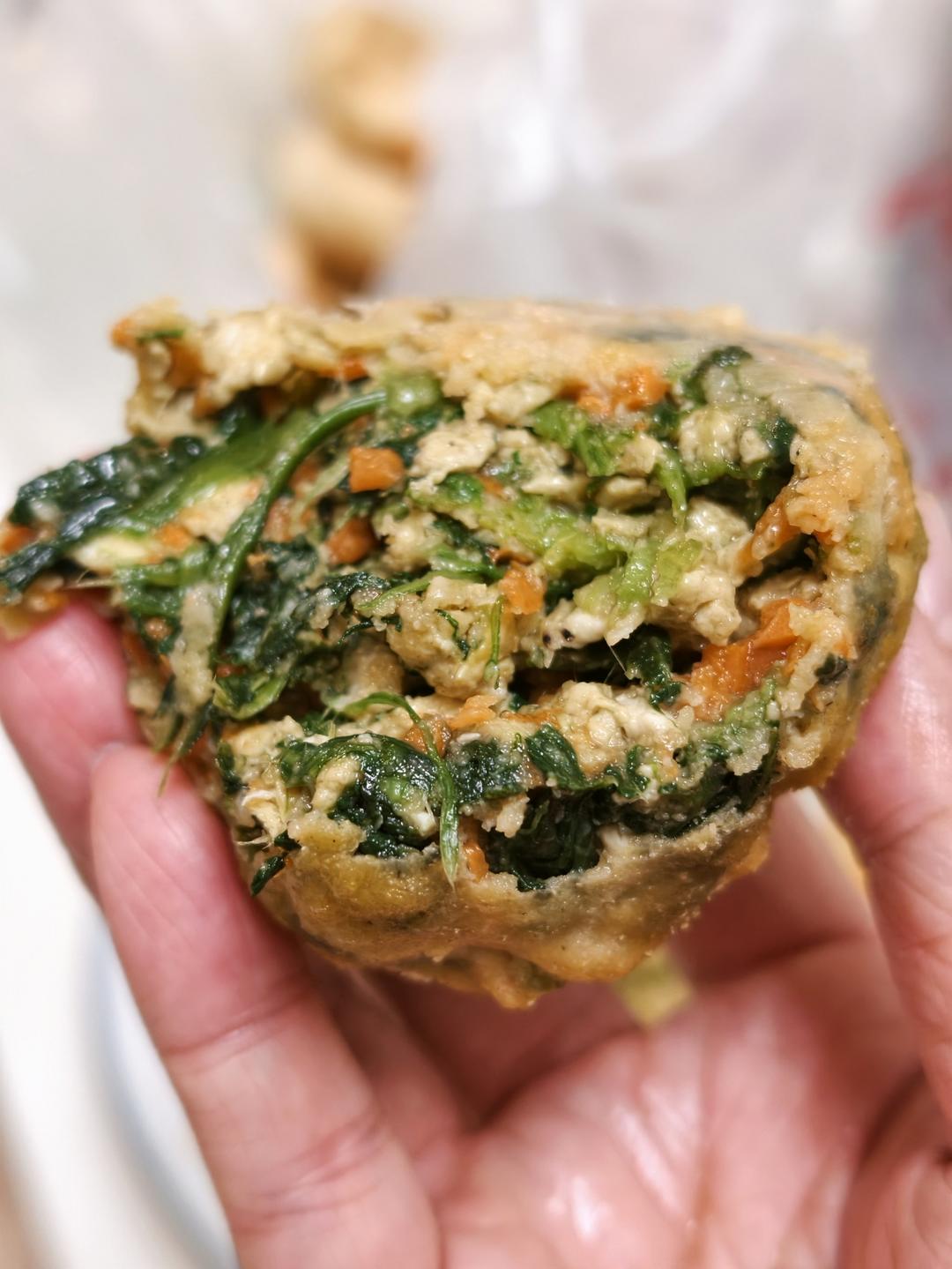 （减脂）玉米面菜团子