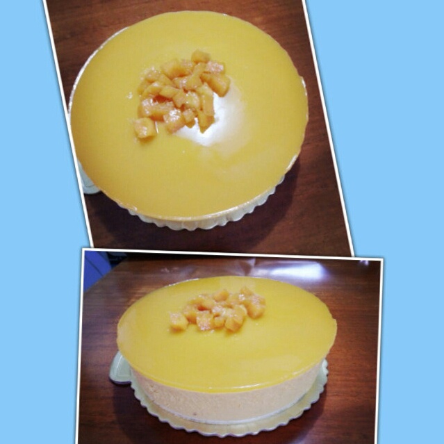 料超足的芒果慕斯蛋糕