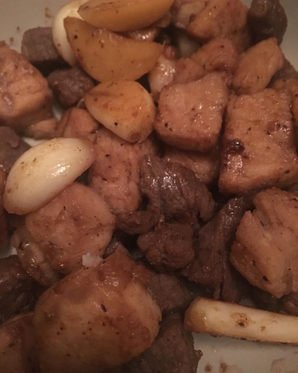 蒜香牛肉粒