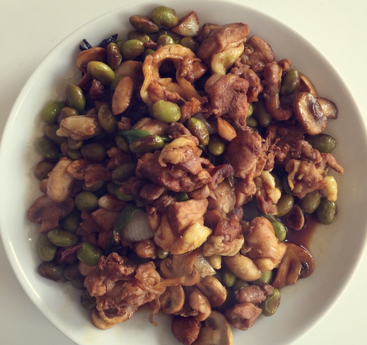 毛豆烧鸡