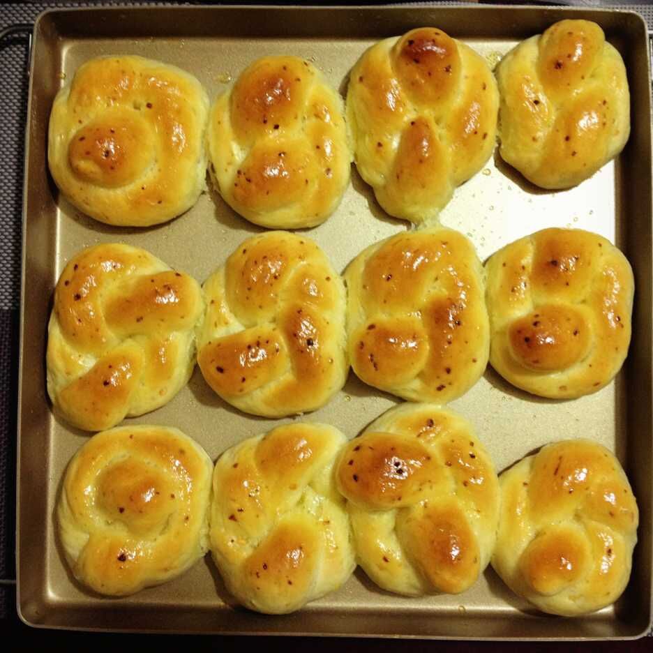 优雅烘焙 2015第84集：香蒜面包结(手工版) 94