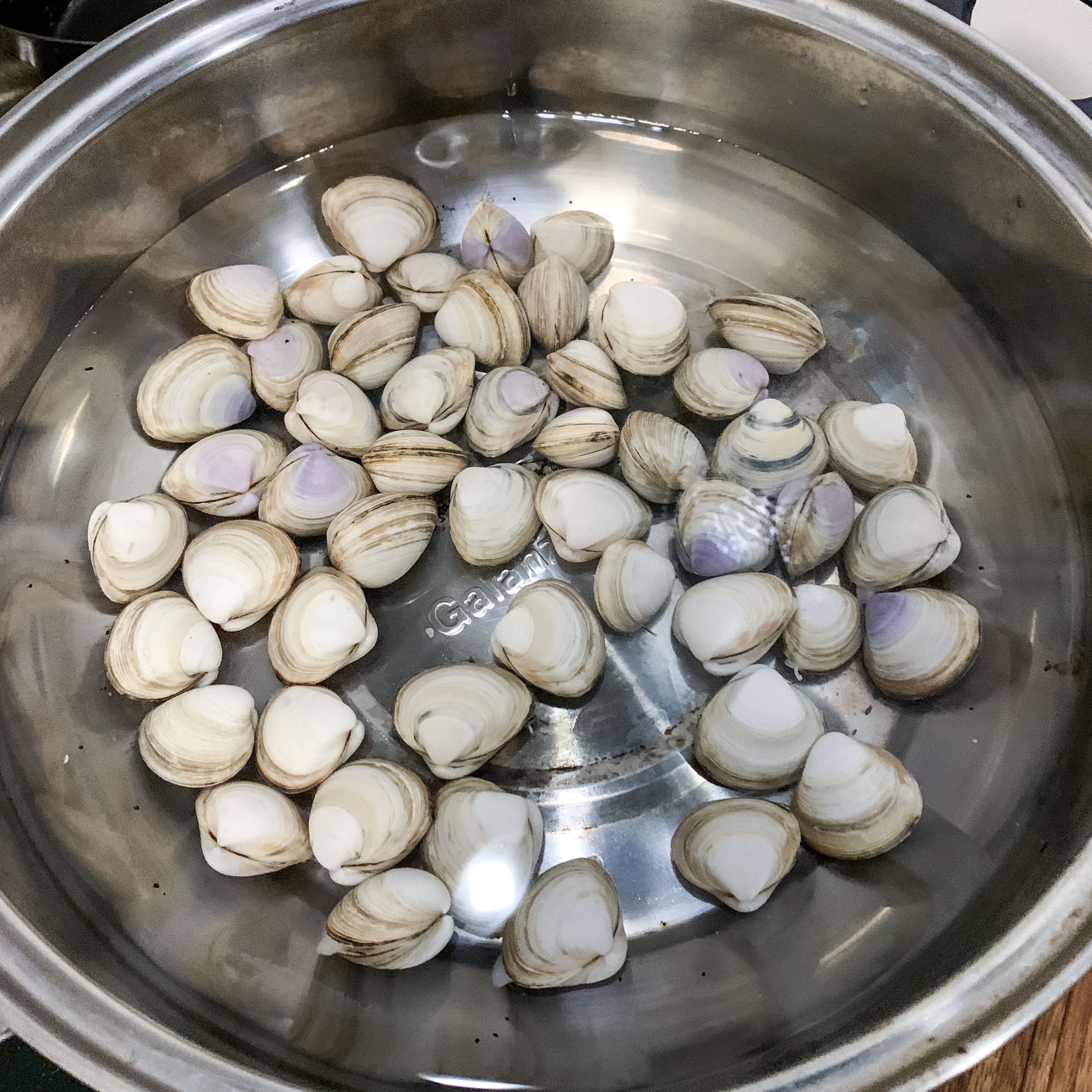 青蒜蛤蜊汤年糕--超简易的做法 步骤3