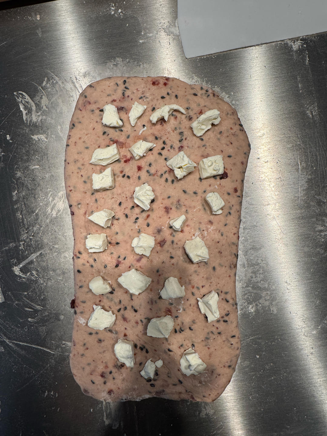 🥖黑芝麻蔓越莓面包｜无油糖无需揉面🉑