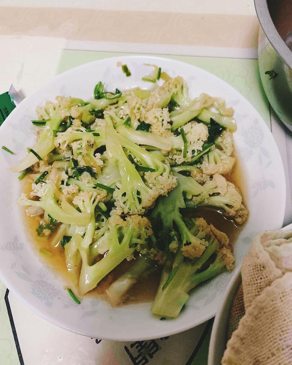 干锅有机花菜（家常法）