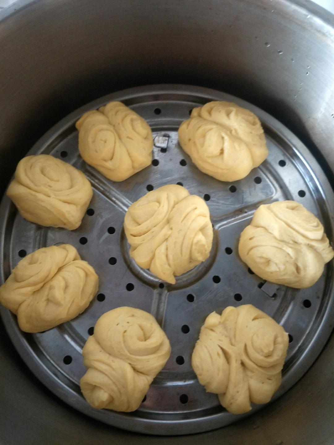 南瓜花卷馒头