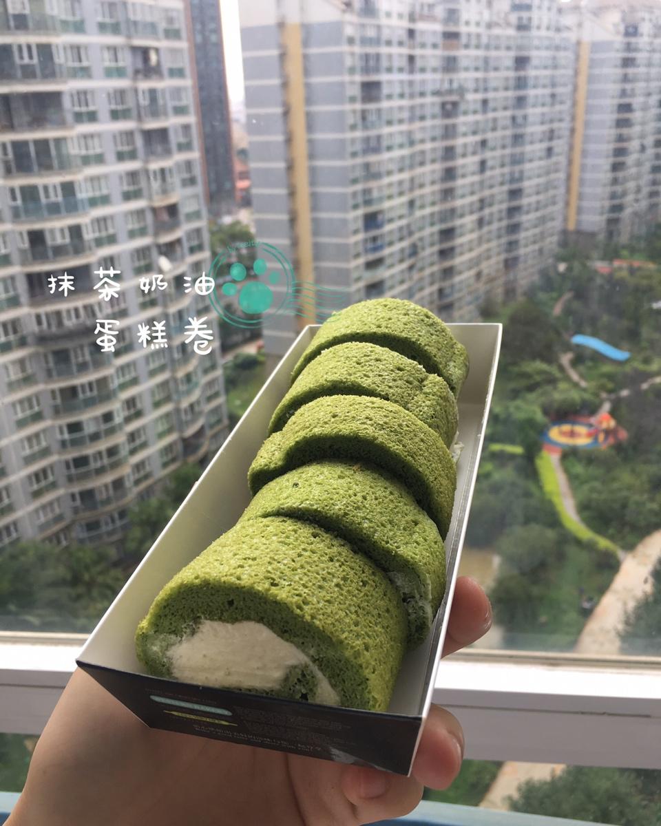 抹茶戚风蛋糕卷