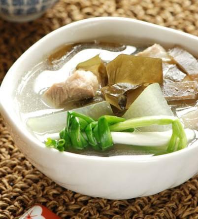 海带冬瓜煲淡菜