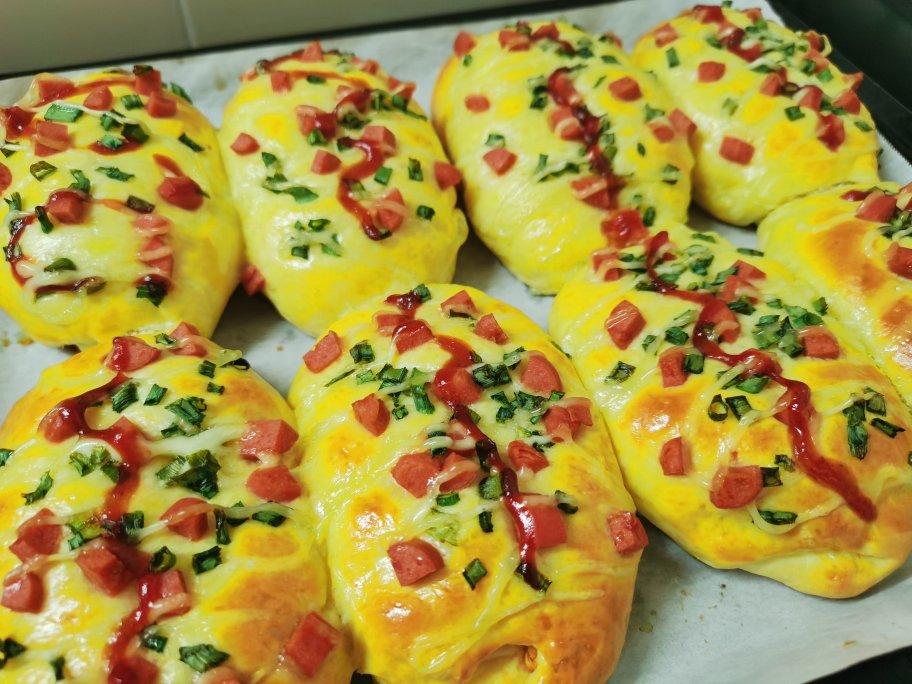 香葱火腿肉松面包