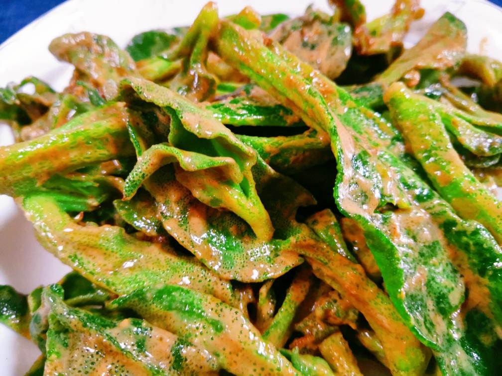 凉拌冰草的做法