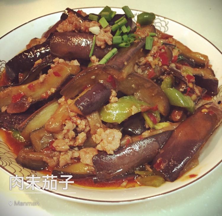 红烧肉沫茄子