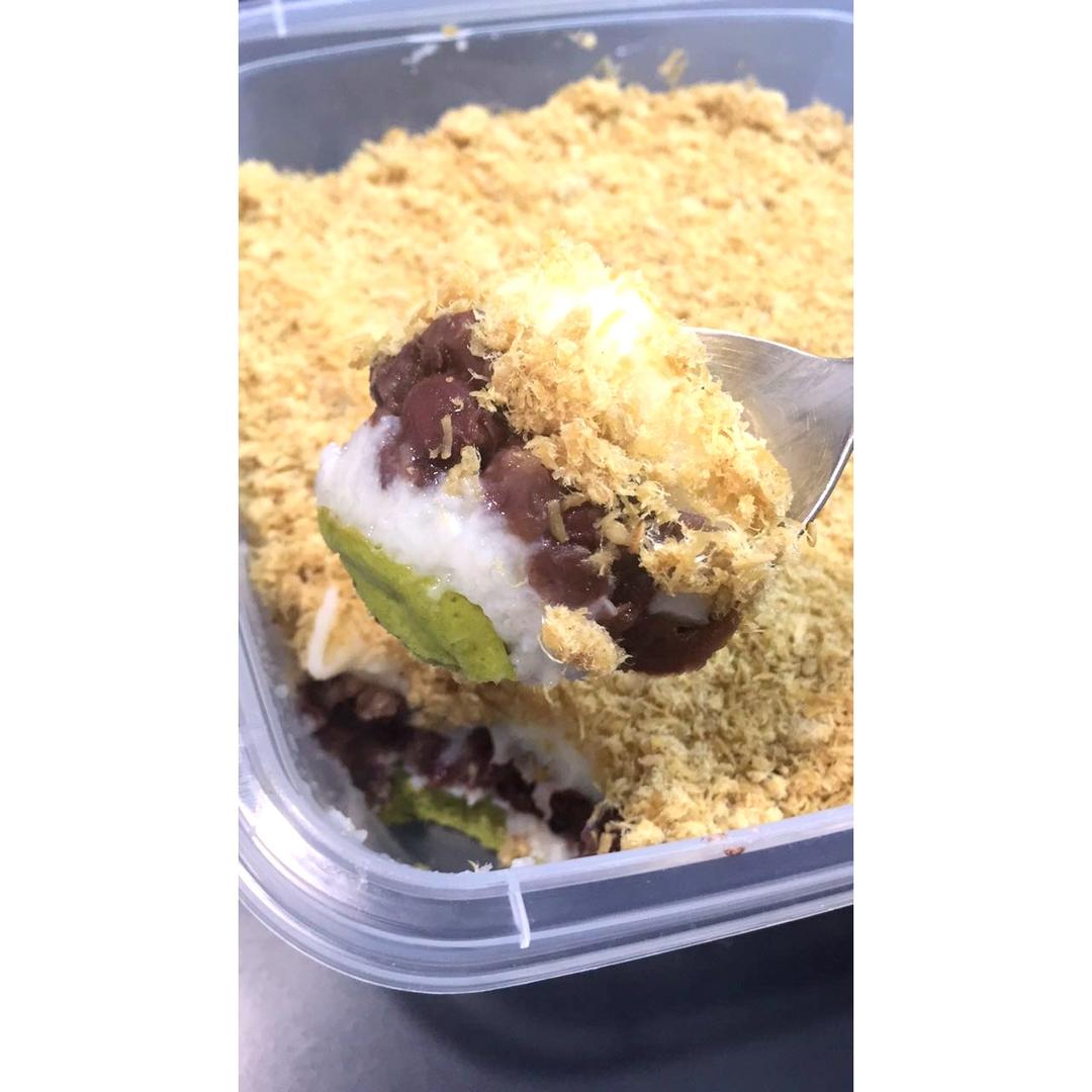 蜜豆麻薯肉松盒（芋泥版）