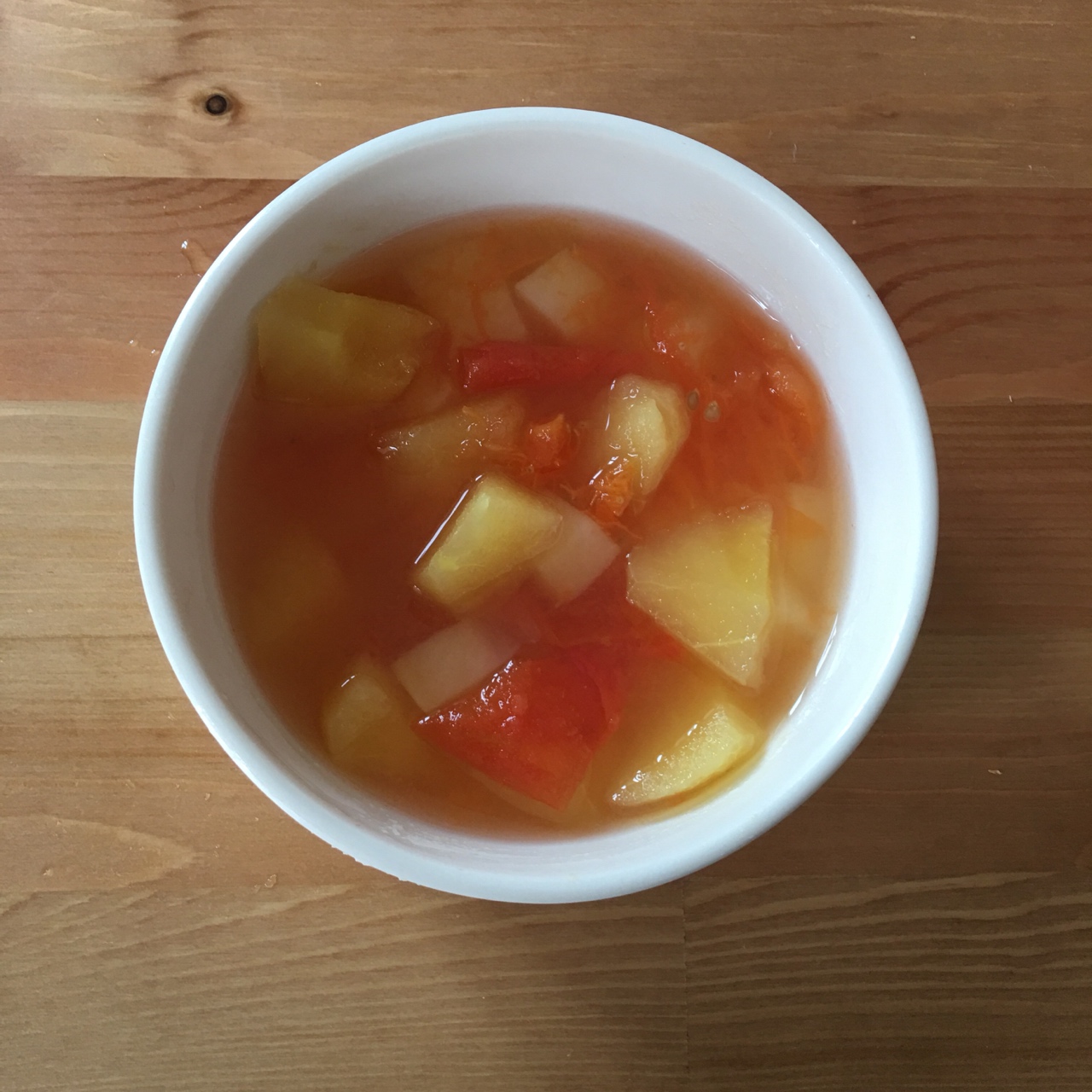 西芹番茄土豆苹果汤