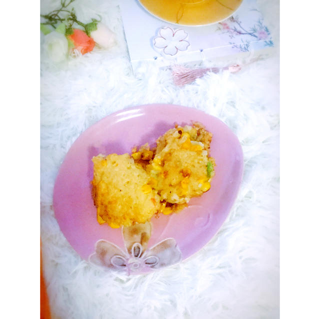 培根杂蔬米饼