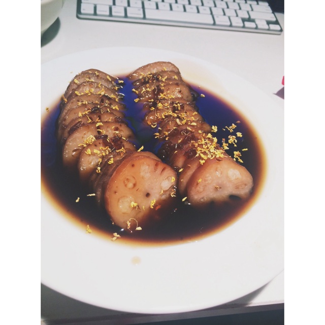 【曼食慢语】桂花红糖糯米藕