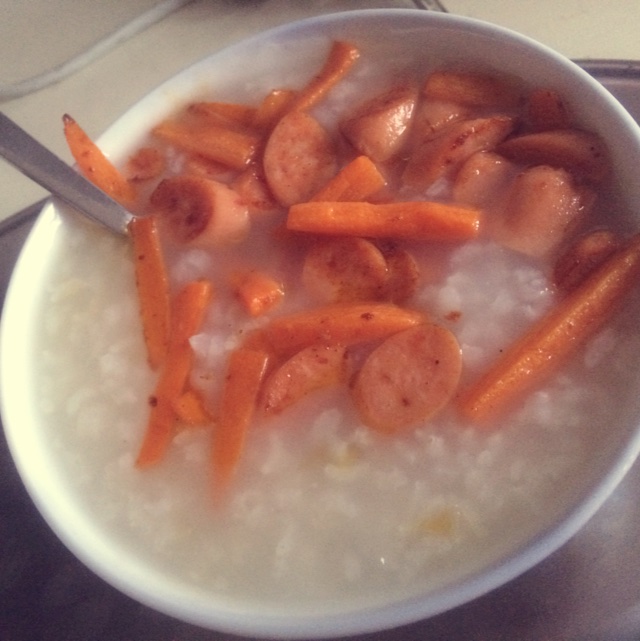 香肠青菜稀饭