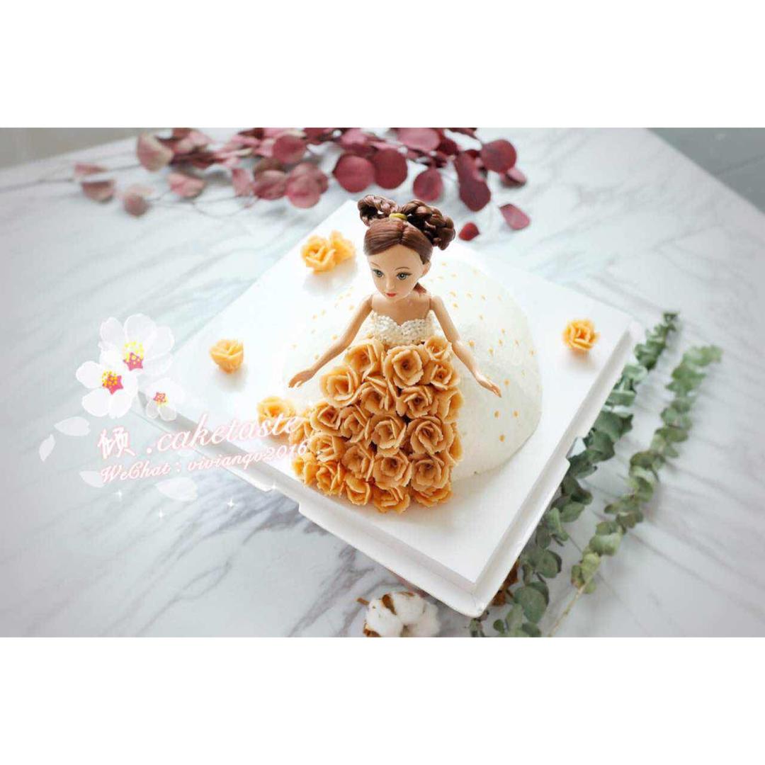 韩式豆沙裱花蛋糕