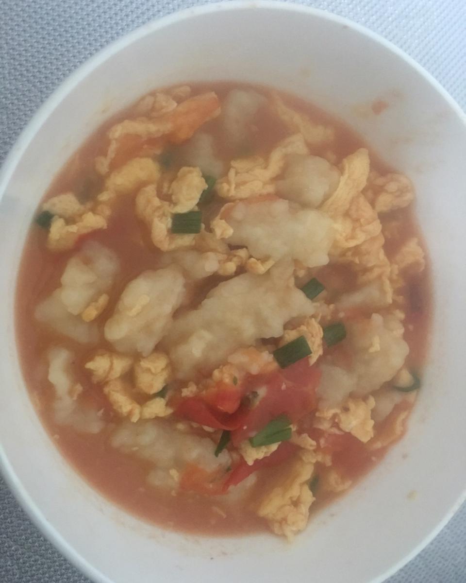 西红柿鸡蛋疙瘩汤