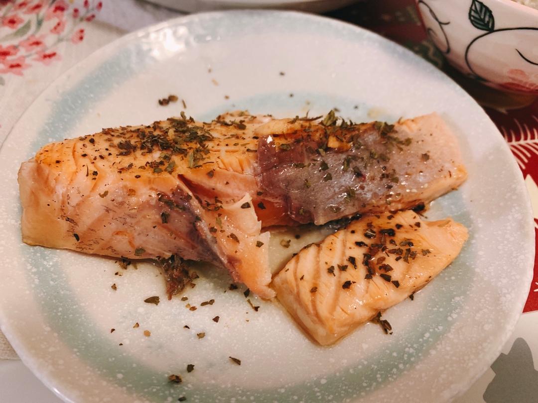 柠檬香煎三文鱼（无油版）