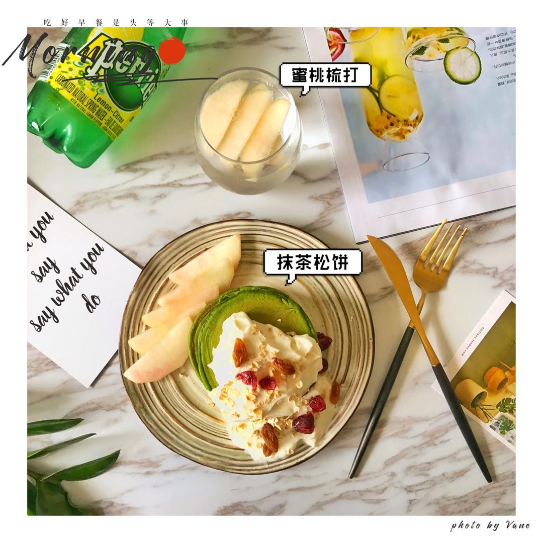 茬早餐8—抹茶松饼（无油）