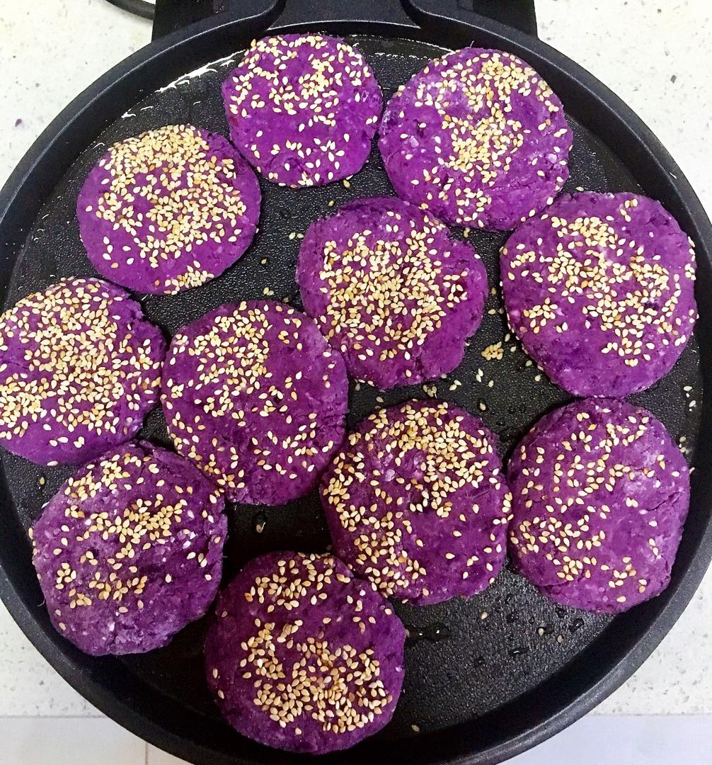 无糖低脂紫薯饼❗️好吃不胖，一次成功，巨简单❗️