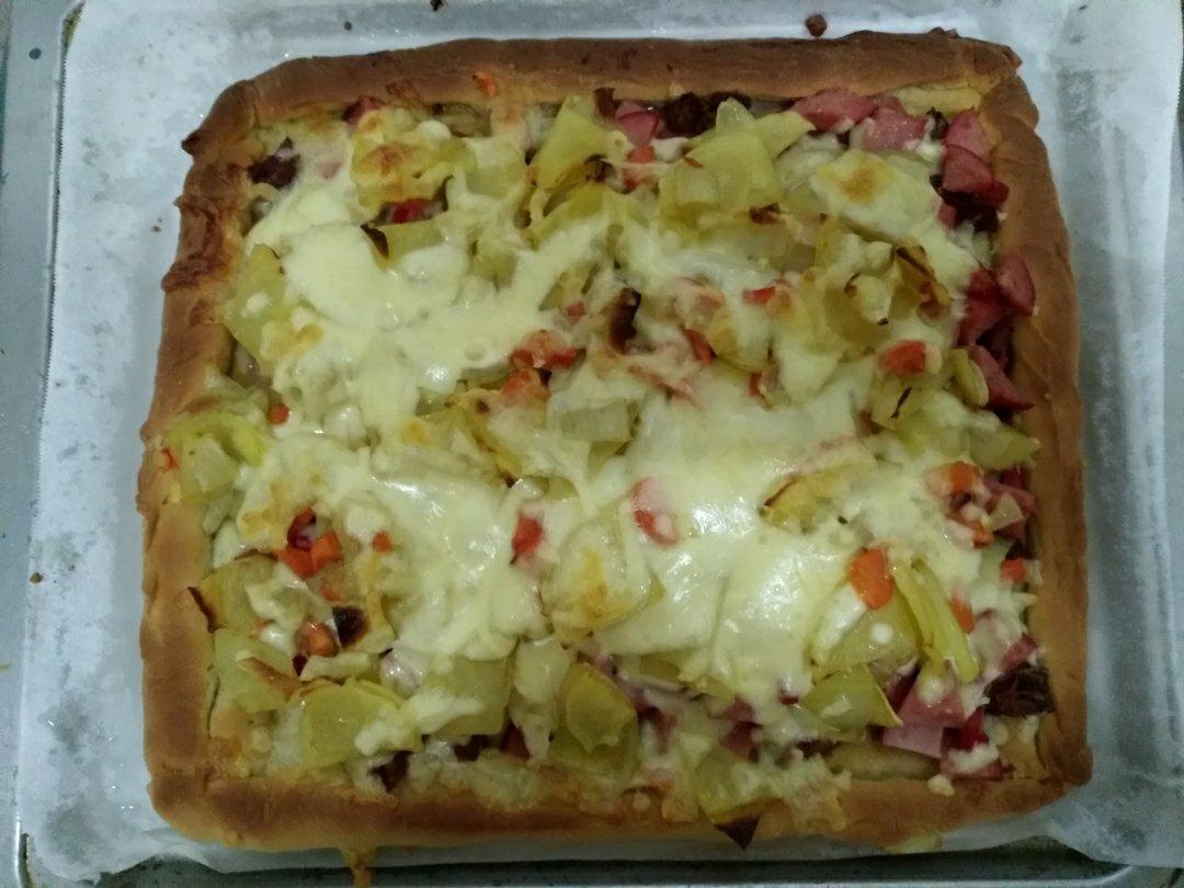 自制厚底披萨面饼