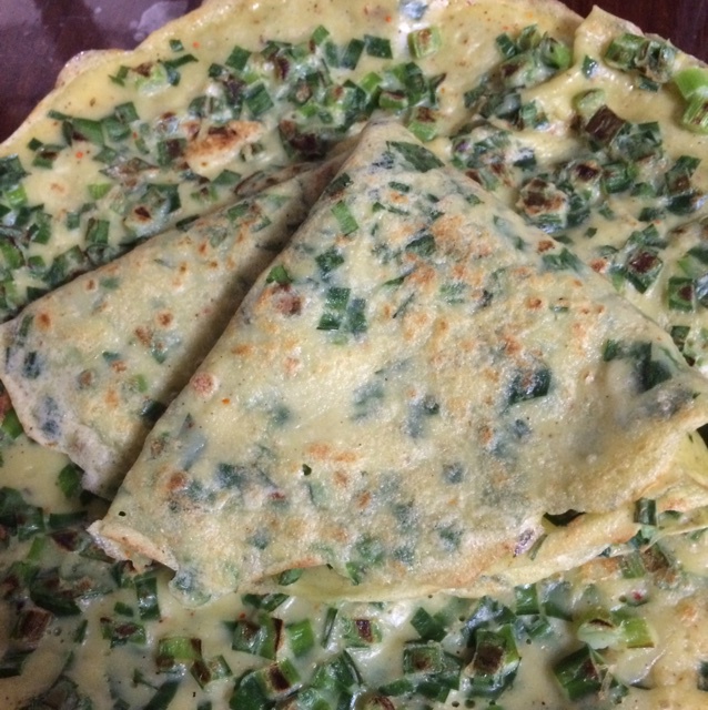 韭菜鸡蛋煎饼