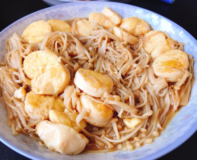 简单易做的金针菇日本豆腐
