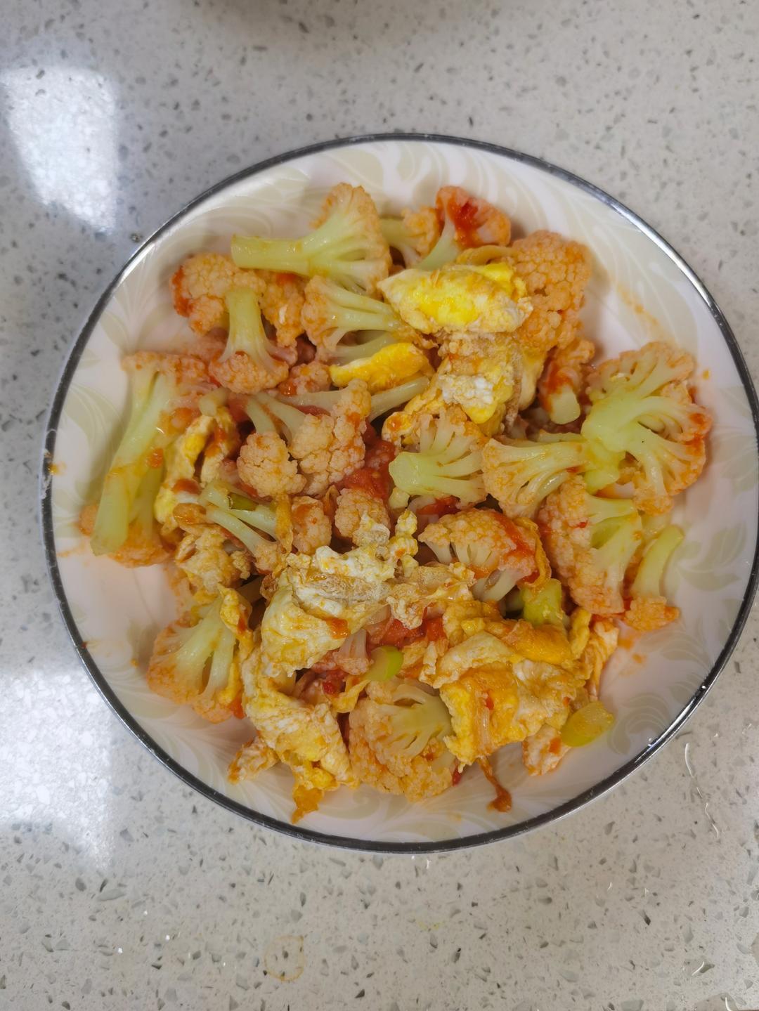 西红柿鸡蛋菜花