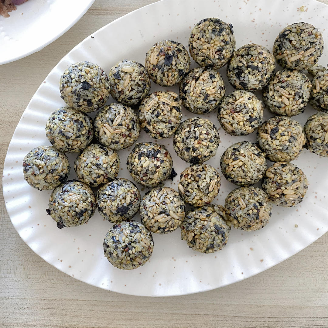 快手海苔肉松饭团🍙/紫菜拌饭