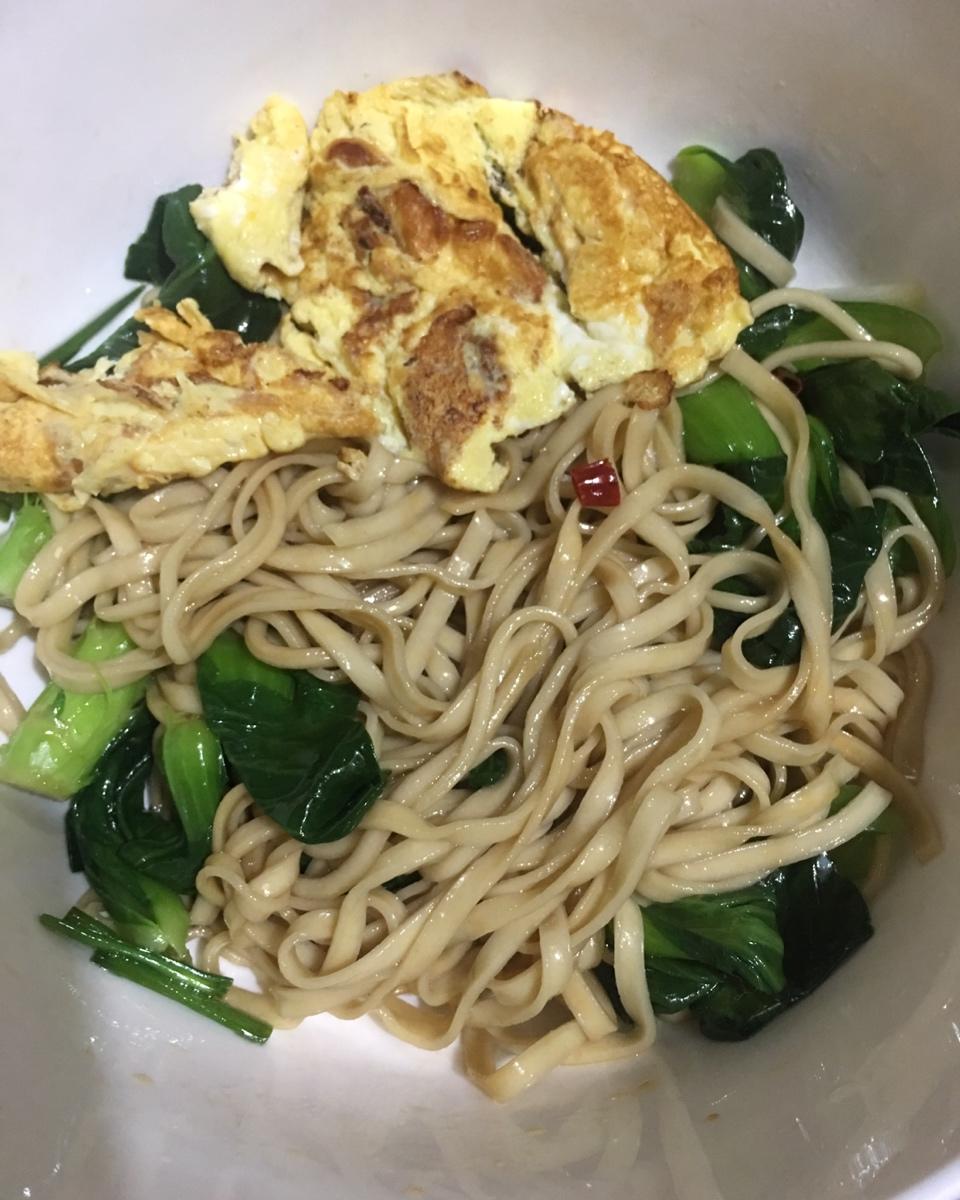 葱爆面—就是汪涵在天天向上里面做的那个啦