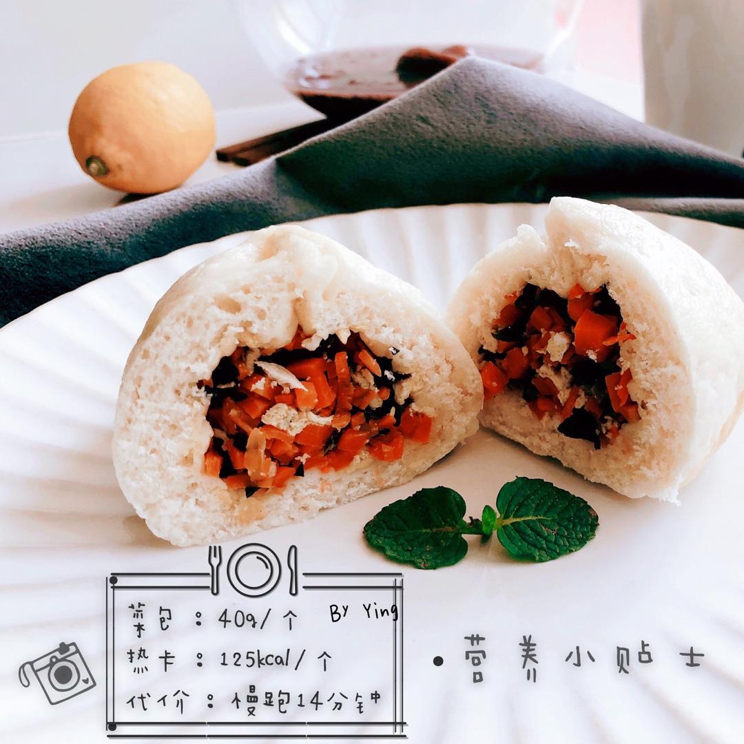 胡萝卜木耳鸡蛋素包子