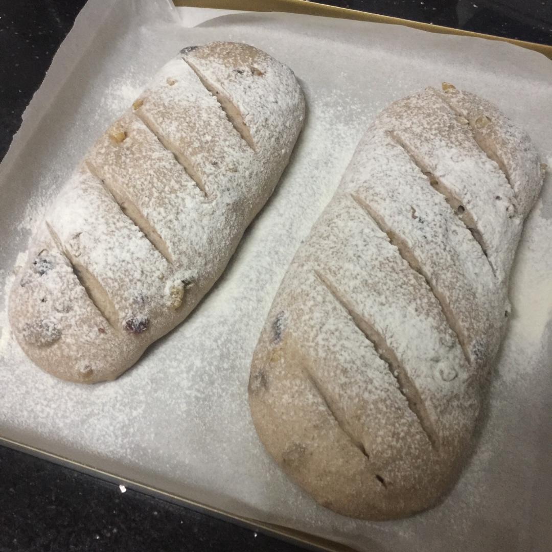 全麦核桃包～软欧包