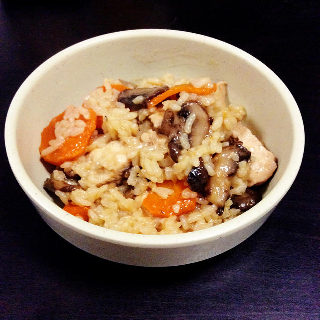 日式杂菌鸡肉炊饭