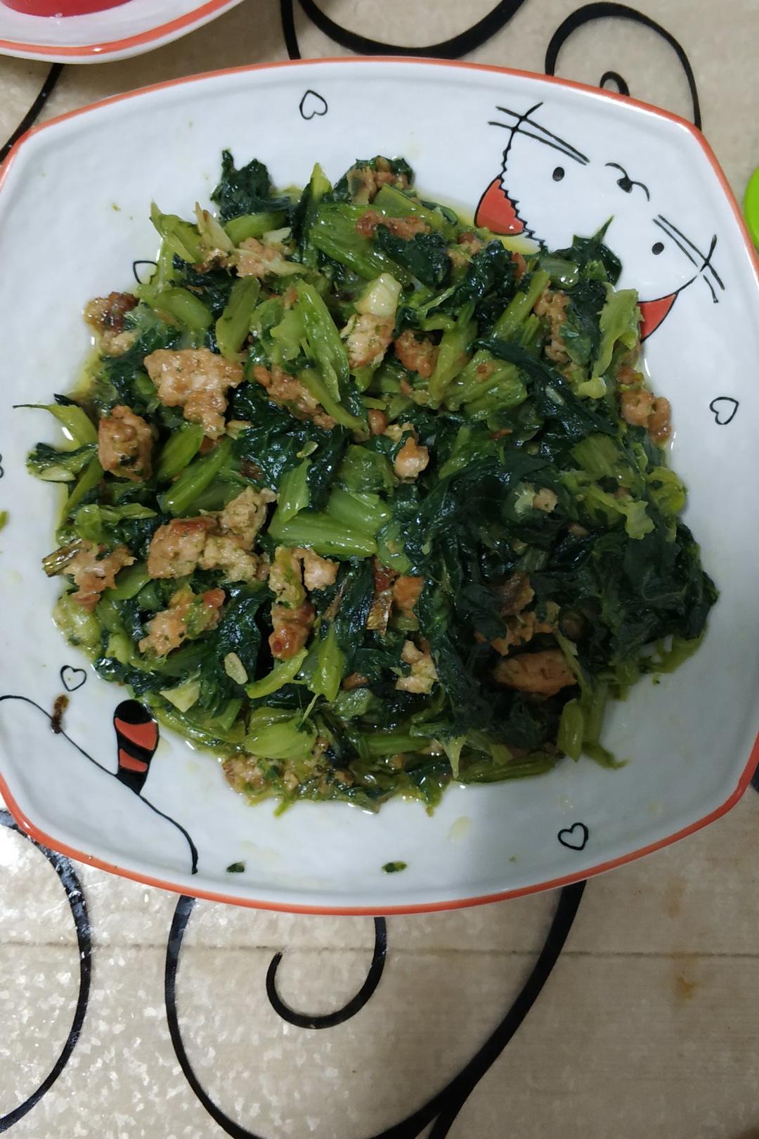 肉末小油菜（惠妈快手菜）