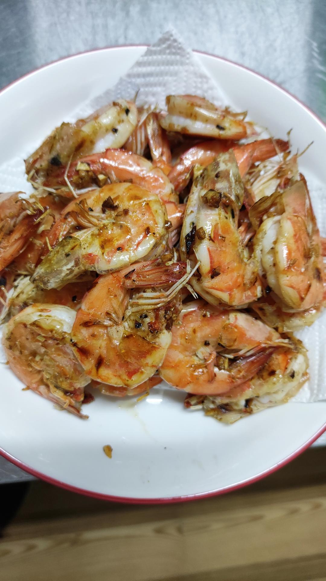 椒盐虾（家常少油版）