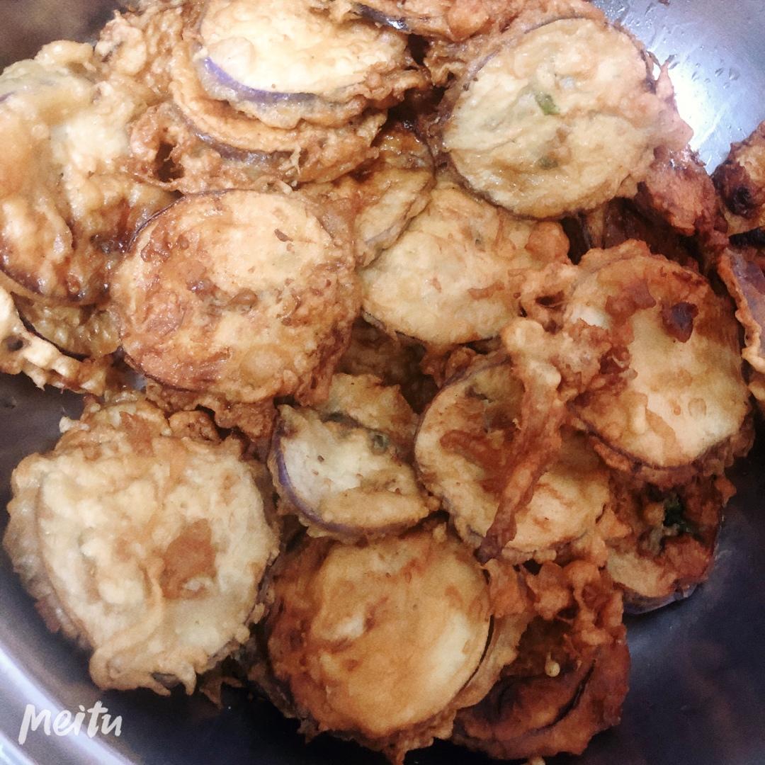 家常主食 炸茄盒 肉馅儿茄子