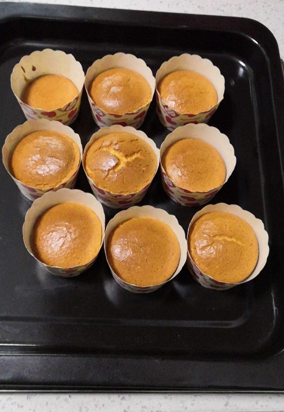 纸杯蛋糕 8寸戚风蛋糕的量